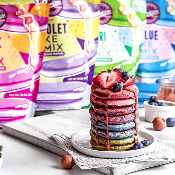 Power Pink Pancake & Waffle Powder Mix - Pink Pitaya - Quality Pancake & Waffle Mixes from Suncore Foods - Just $18.49! Shop now at Suncore Foods Inc.