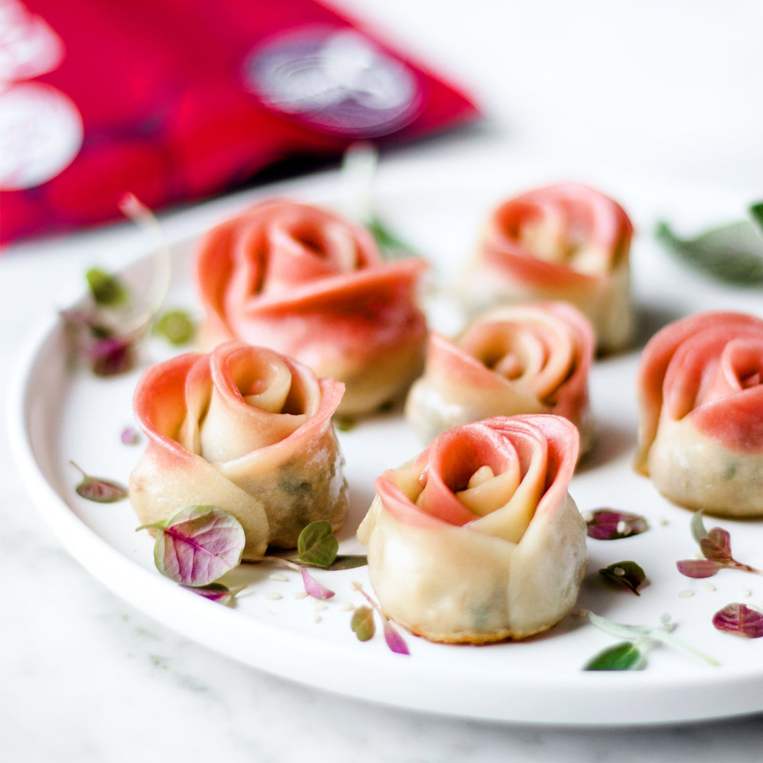 Suncore Foods Pan-Fried Rose Shaped Dumplings