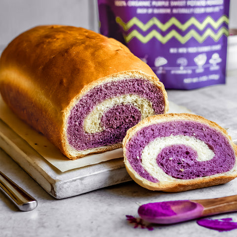Purple Sweet Potato Swirl Bread
