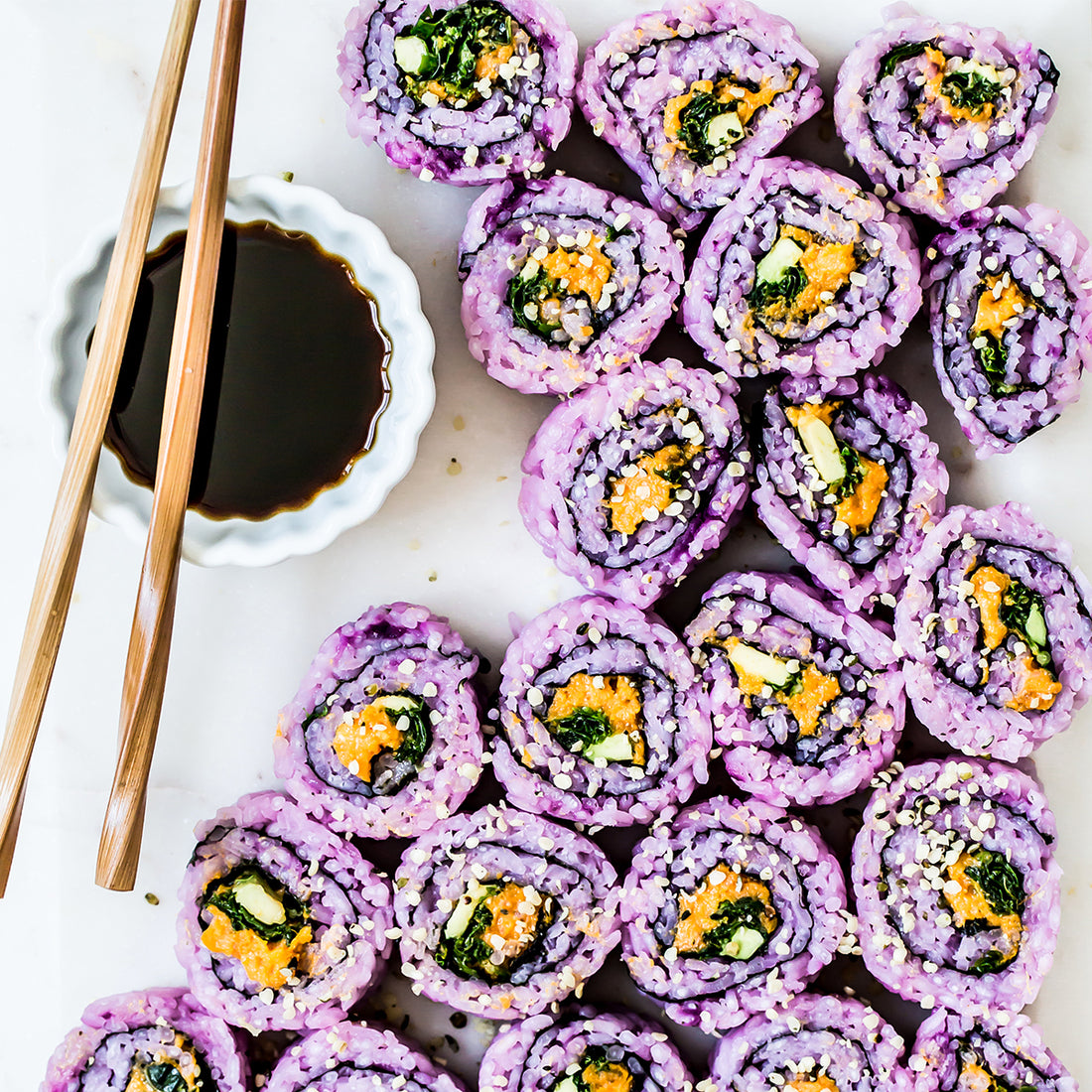 Suncore Foods Spicy Purple Sweet Potato Sushi