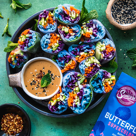 Suncore Foods Blue Butterfly Pea Summer Rolls