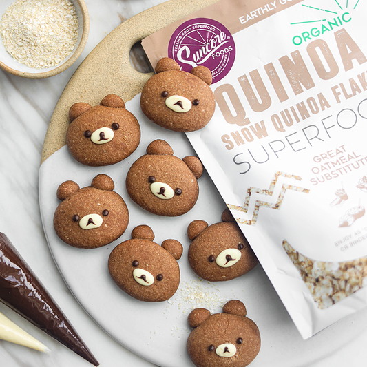 Suncore Foods Chocolate Quinoa Flakes Bear Cookies