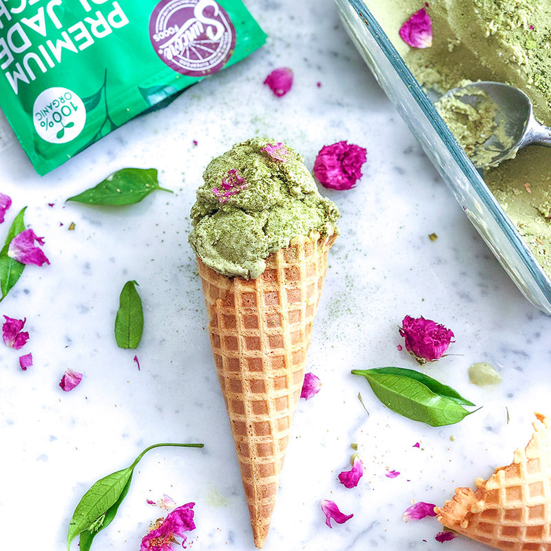 Suncore Foods Coconut Matcha Rose Ice Cream