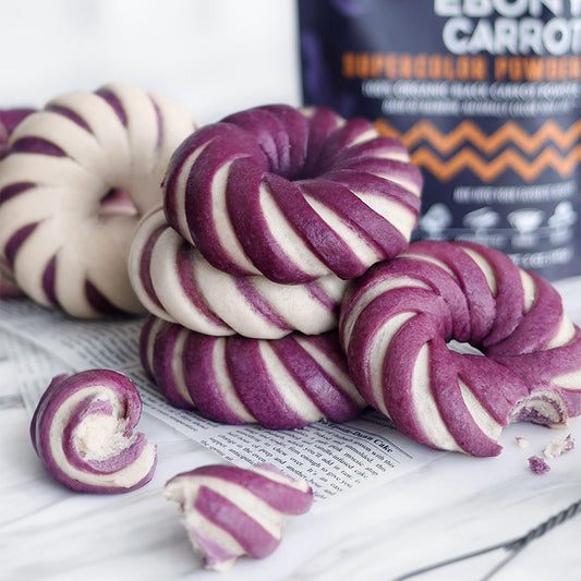 Suncore Foods Ebony Carrot Swirl Steamed Buns