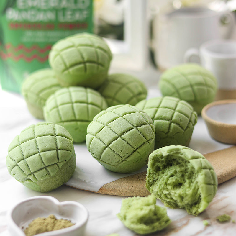 Suncore Foods Emerald Pandan Matcha Melon Pan