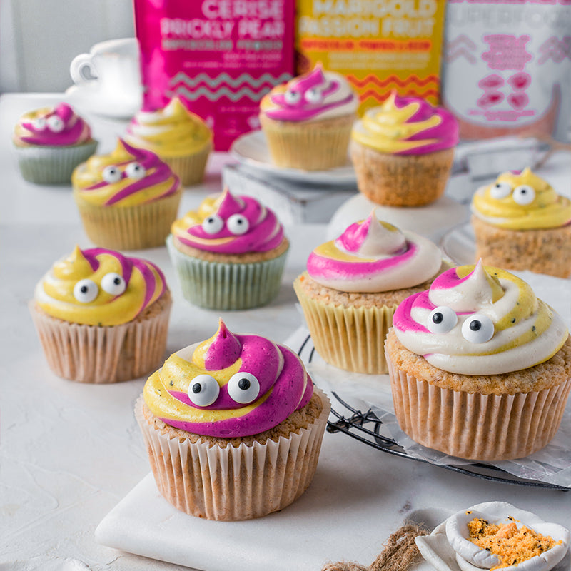 Suncore Foods Googly Eye Rainbow Cupcakes