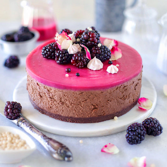 Suncore Foods Luscious Vegan Chocolate Red Beet Jello Mousse Cake