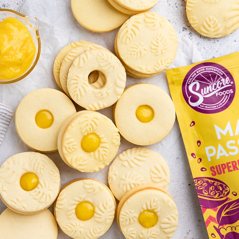 Tropical Marigold Passion Fruit and Mango Cookies