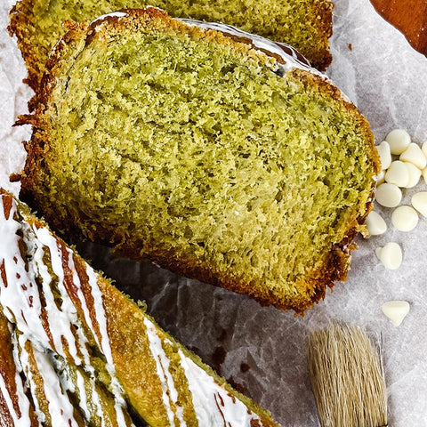 Green Tea & White Chocolate Twisted Bread