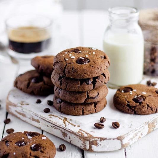 Suncore Foods Delicious and homemade Mocha Chocolate Cacao Nibs Peanut Butter Cookies