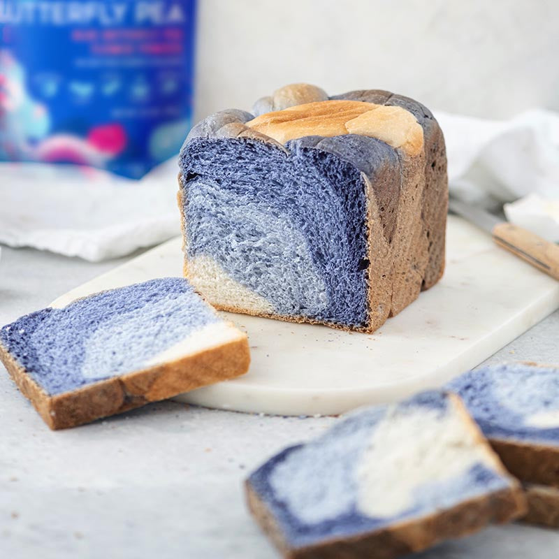 Ombre Blue Butterfly Milk Bread