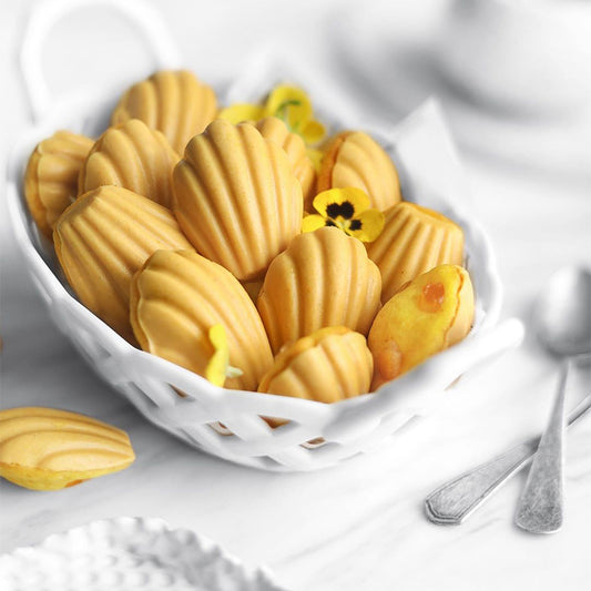 Suncore Foods Candied Orange Peel Orange Safflower Turmeric Madeleines