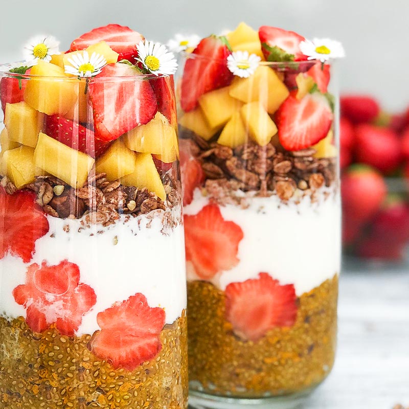 Suncore Foods Mango Red Turmeric Chia Parfaits