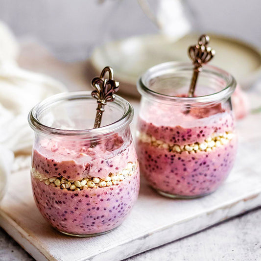 Suncore Foods Pink Pitaya Chia Oatmeal Jars