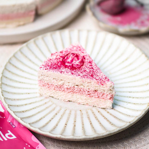 Pink Pitaya Steamed Cake