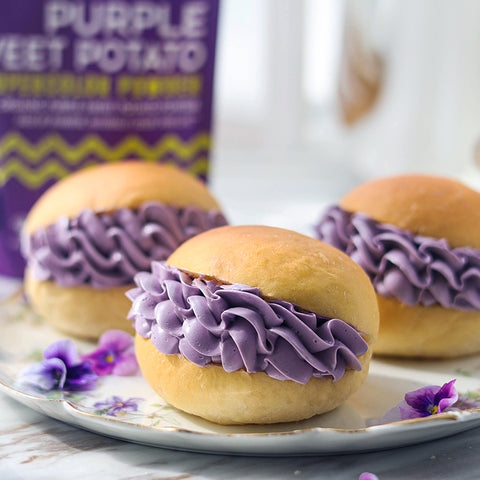 Purple Sweet Potato Cream Filled Buns
