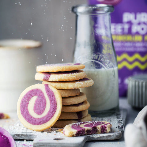 Purple Sweet Potato Spiral Cookies