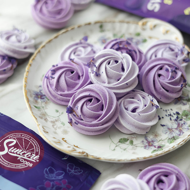 Suncore Foods Sweet Potato & Taro Yam Rosette Meringue Cookies