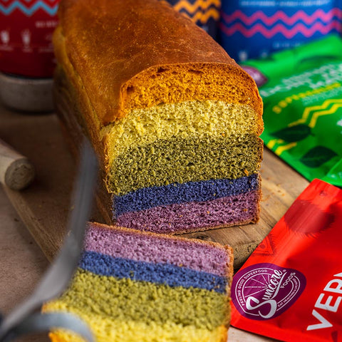 Celebration Rainbow Bread Loaf