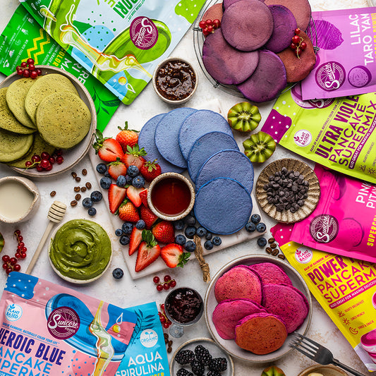 Suncore Foods Rainbow Pancake Breakfast Table