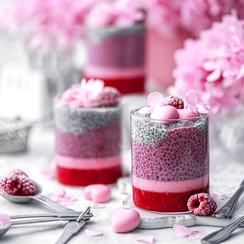Suncore Foods Raspberry Beet Pink Pitaya Chia Parfait
