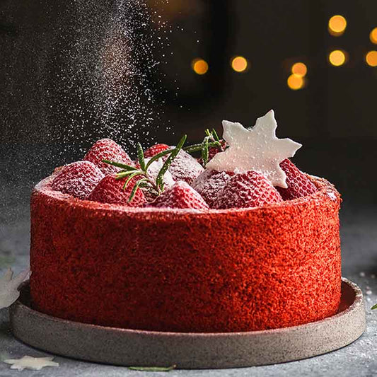 Suncore Foods Christmas Red Velvet Red Beet Chiffon Cake