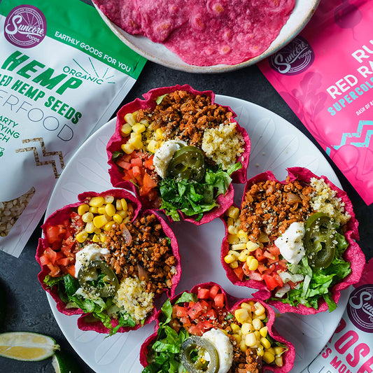 Suncore Foods Ruby Red Radish Tortilla Bowls