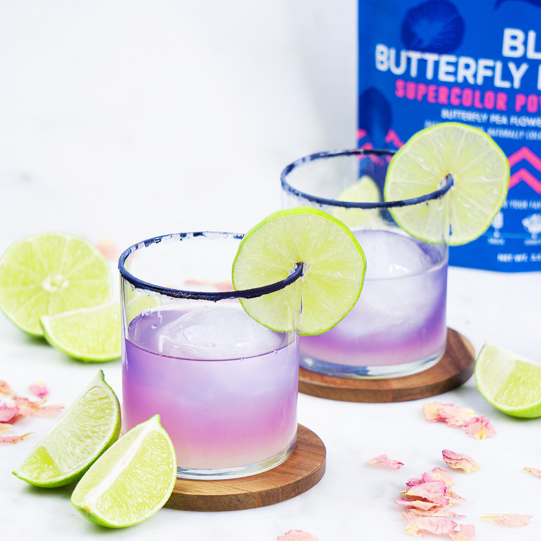 Suncore Foods Sunset Tequila Blue Butterfly Drink