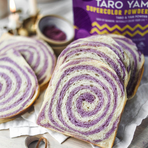 Taro Yam Purple Sweet Potato Milk Bread