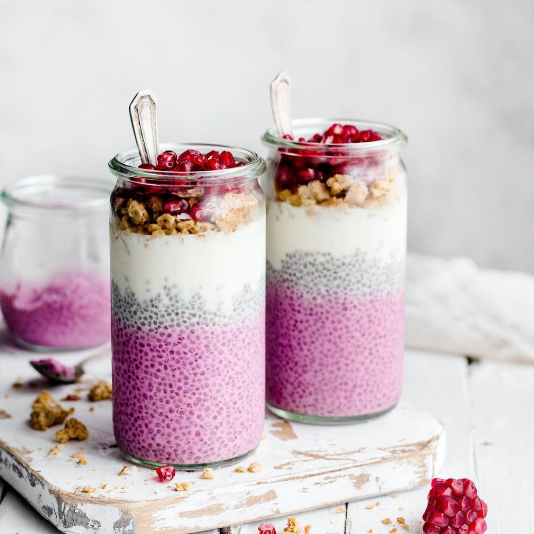 Suncore Foods Pink Pitaya Chia Pudding Parfait