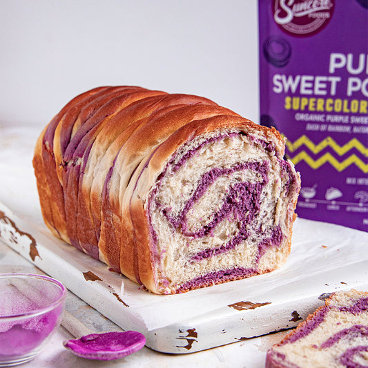 Suncore Foods Purple Sweet Potato Twisted Milk Bread