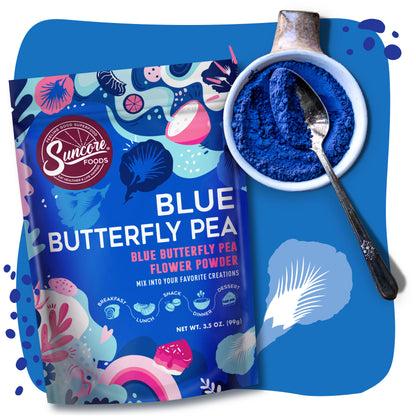 Blue Butterfly Pea Powder - Quality Powders & Flakes from Suncore Foods - Just $19.99! Shop now at Suncore Foods Inc.