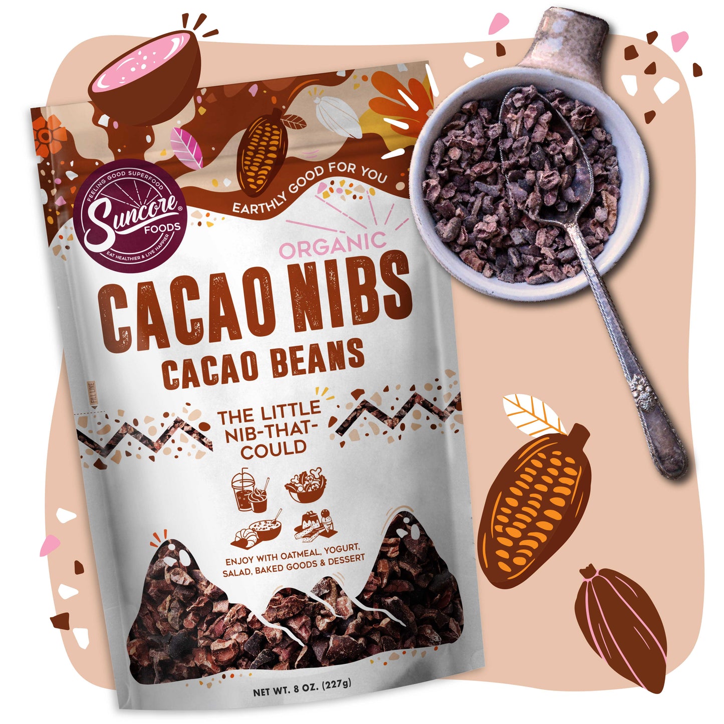 Cacao Nibs - Quality Pantry Staples from Suncore Foods - Just $11.59! Shop now at Suncore Foods Inc.