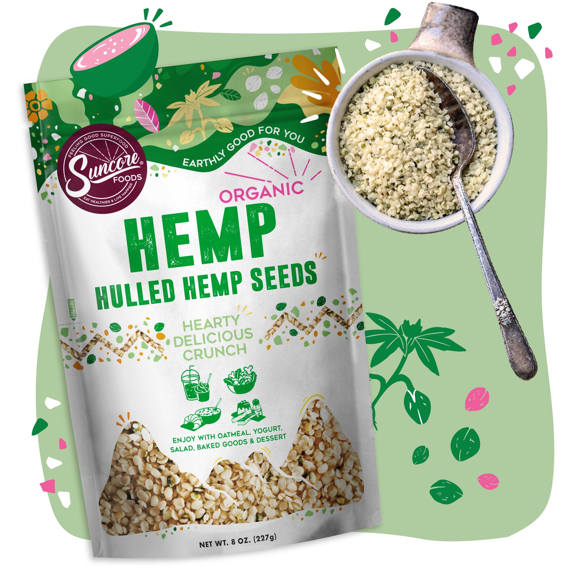Hemp Seeds - Quality Pantry Staples from Suncore Foods - Just $9.99! Shop now at Suncore Foods Inc.