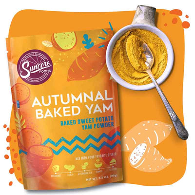 Autumnal Baked Sweet Potato Yam Powder