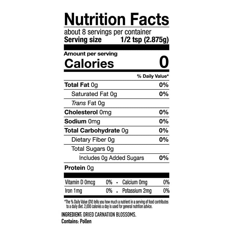 Carnation Flower Blossoms - Premium Quality Edible Blooms from Suncore Foods - Just $10.59! Shop now at www.suncorefoods.com